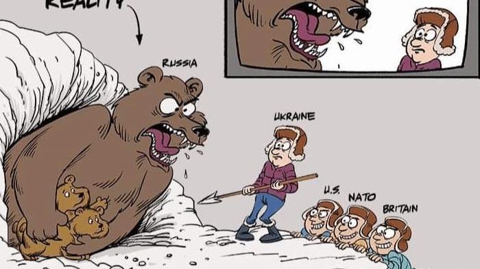 漫画|网上讽刺乌克兰和美国的漫画，一个比一个有趣
