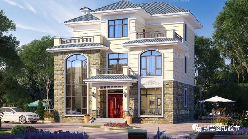 农村三层自建小洋楼，2022年开春建房就选这7套户型，户型风水好