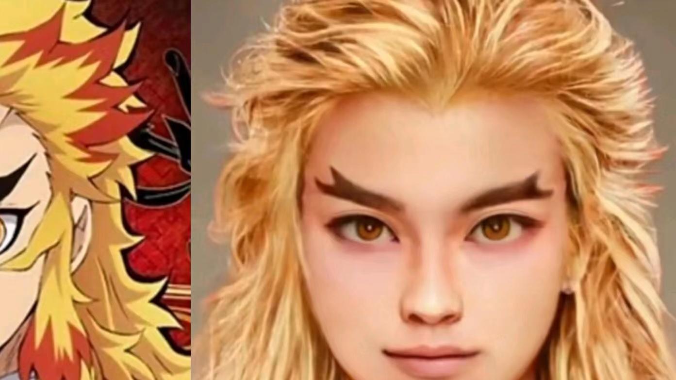 凯多|鬼灭之刃AI真人化，蝴蝶忍是真的漂亮，无一郎颜值堪称一绝