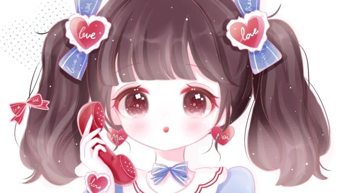 |可爱动漫闺蜜头像|这么难遇见的人，不要轻易说再见