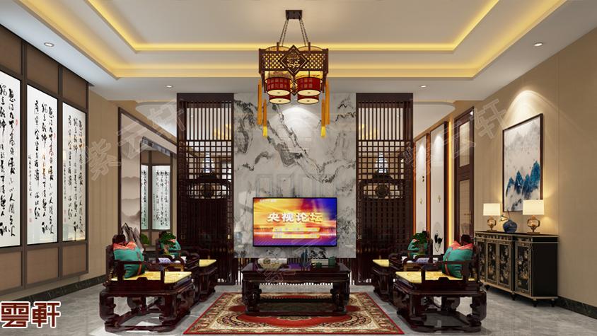 古典中式红木装修会所，景有尽，意无边