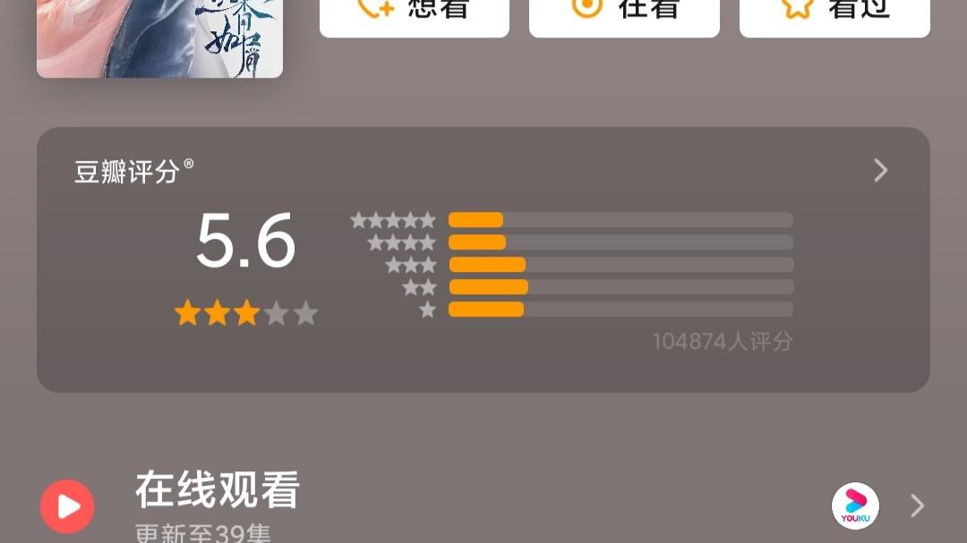 成毅|杨紫成毅《沉香》豆瓣开分5.6，打分人数高达10万，但黑粉占据了主导地位