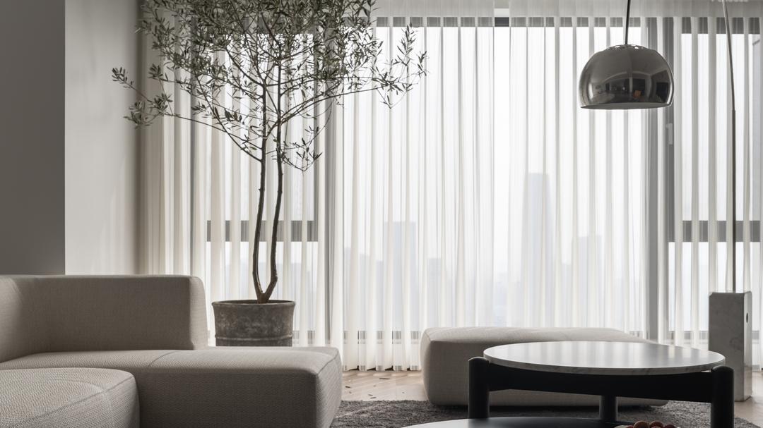 四居变开阔两居室，这样的空间改造，经典而精致