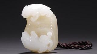 和田玉籽料|旧藏·和田玉籽料双獾挂件