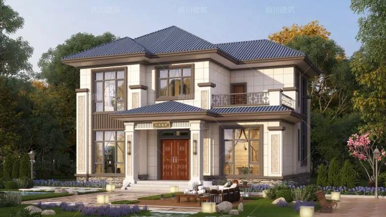 3款经典新中式二层别墅，实用性高且舒适，性价比超高自建户型