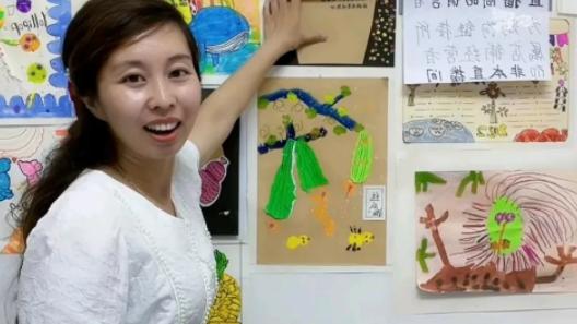 许敏|田静晒儿女的画作，下意识捂住的名字引争议，网友：不如熊磊坦诚