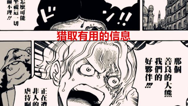萨博|海贼王1058话情报：萨博试图恢复暴君熊的意识，SSG真实身份揭秘