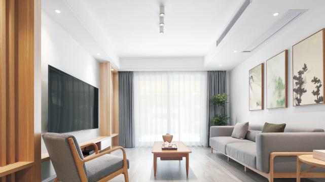 179㎡现代简约原木风格设计，简单到极致的美！