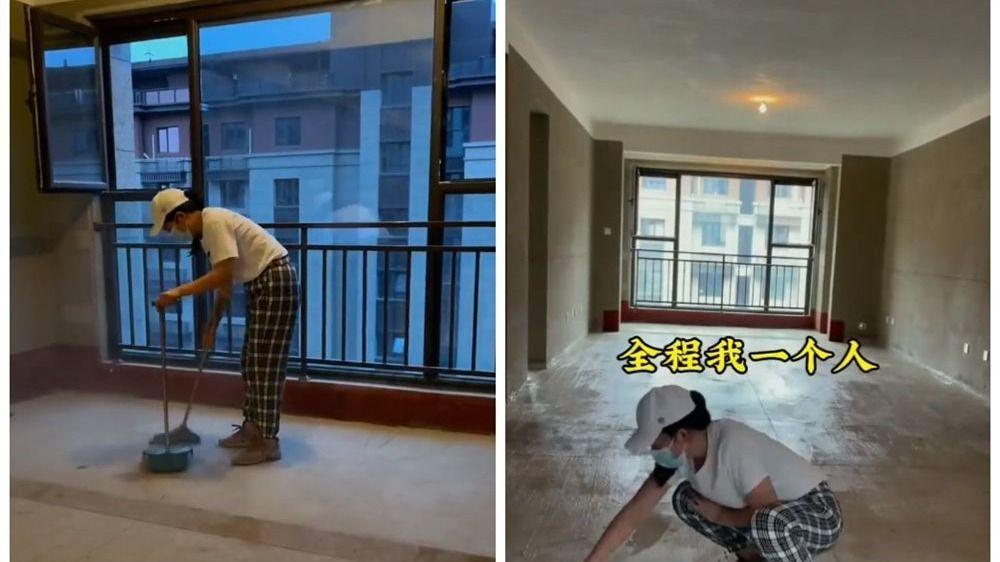 一家三口买下毛坯房，为省钱花2W装修直接住，网友：也是服的