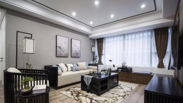 参观同事新家，新中式竟然这么美？一进门就被客厅迷住了