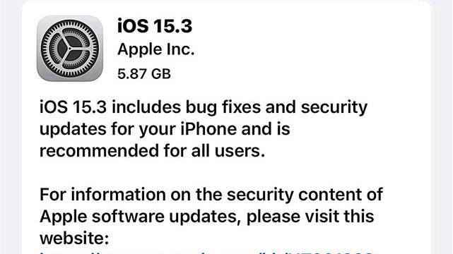 iOS|iOS15.3RC版正式推送：依旧存在大量问题，或要推送RC2版本！