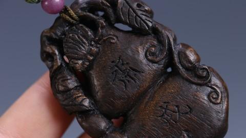 沉香|收藏精品！清 宫廷风格，老沉香朝珠一组