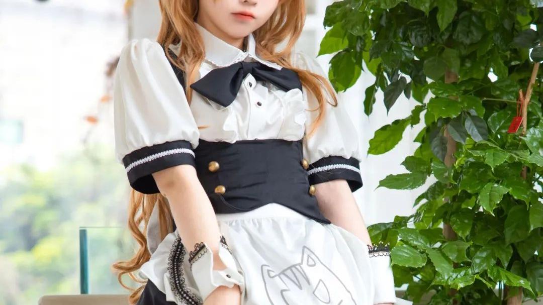 |cos：大河女仆，奶凶奶凶的小可爱@G44