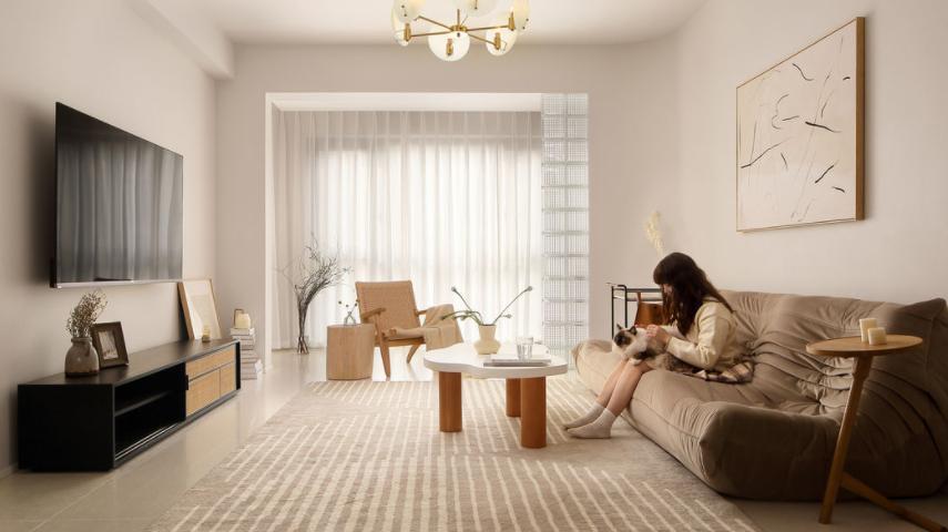 95后女业主的家，温柔的像块奶油蛋糕，谁看了不说一句羡慕