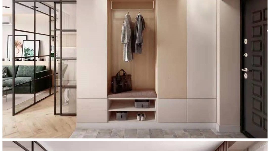 45平方二手房改造，巧用玻璃隔断多出一间房