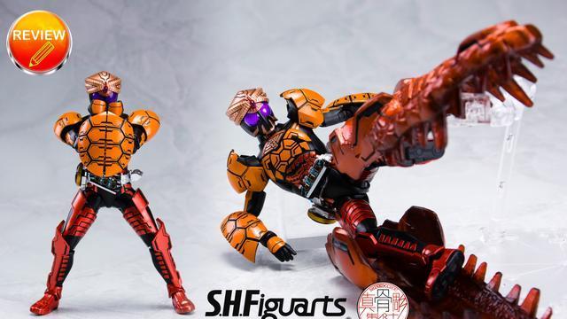 假面骑士OOO|假面骑士ooo爬虫联组真骨雕手办实物SIC的解放特效配件太香了