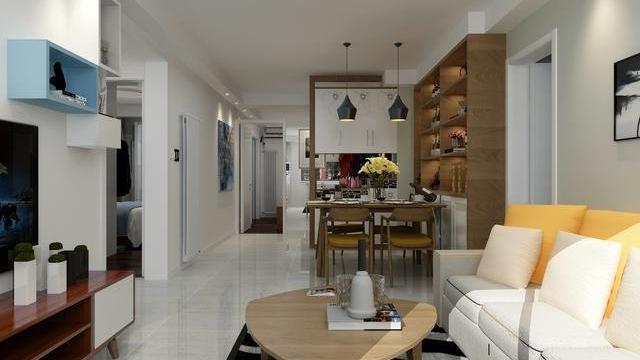 117平简约风三居室，蓝与灰的融合，真的挺漂亮！