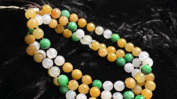 翡翠|翡翠珠链品质很高，数量不同寓意不一样，是收藏的首选饰品