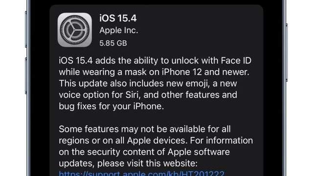 ios15|iOS 15.4 RC 版更新，正式版下周发布
