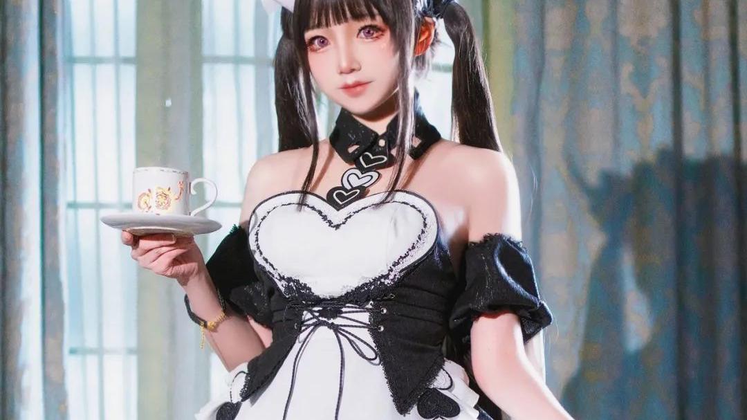 漩涡鸣人|cos：碧蓝航线能代女仆装cos正片@楚楚子