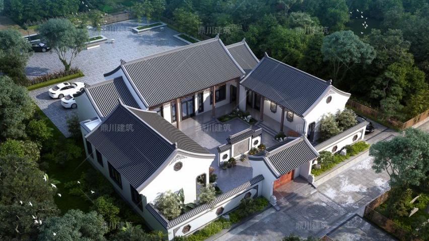 5套中式农村别墅，既有传统合院，又有现代中式别墅