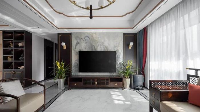 【大咖设计】189平禅意新中式装修案例 中西双厨设计+独立衣帽间