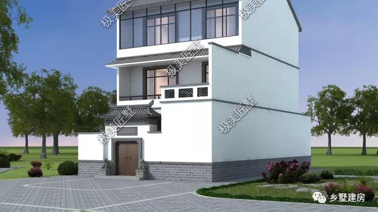 面宽小进深大，中式院子就这么建，家人看了都满意