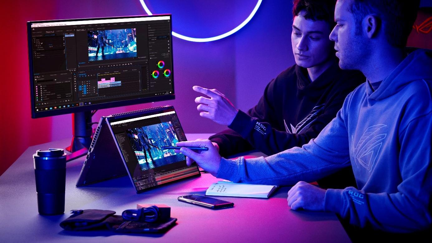 翻转|全能本标杆  360°翻转+星云原画屏 ROG幻16翻转版发布