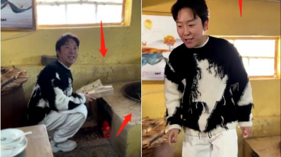 李玉刚|李玉刚农村老家烧柴火！墙面黑灰灶台裂隙明显，房顶用木头搭建