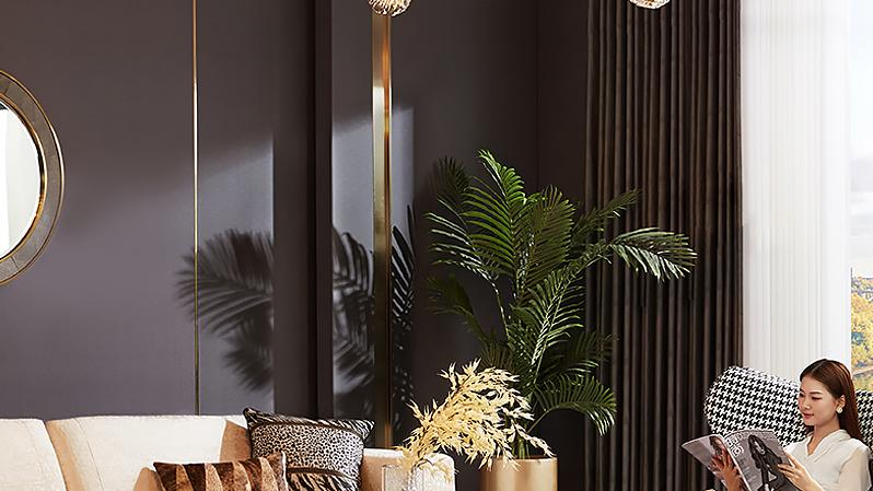 轻奢风格的装修，怎么能少了极富设计感的灯呢？