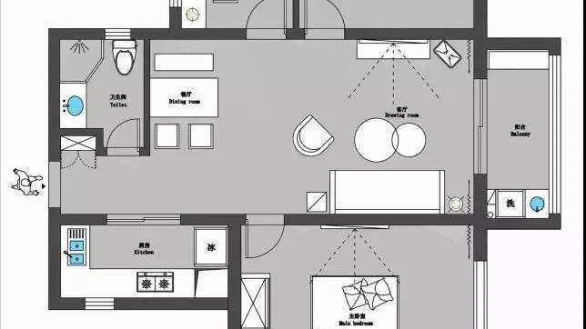 不吊顶不做造型，全屋就刷乳胶漆，只花8万装的小三居照样好看！
