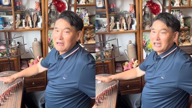 朱之文|大衣哥书房弹古筝秀才艺，挺着肚子推石磨磨玉米，脚蹬一双老布鞋