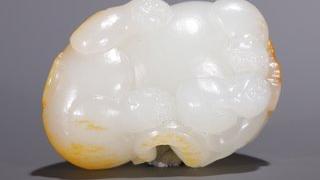 和田玉籽料|旧藏·和田玉籽料太平有象原石雕