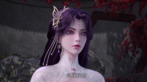 |完美世界：成年云曦白衫薄如蝉翼，大麻花辫抢镜，蝴蝶耳坠点睛