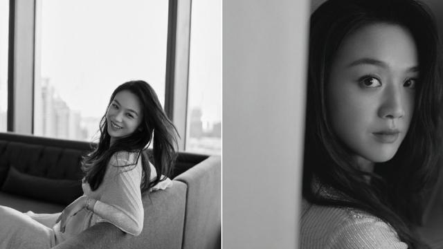 汤唯|42岁汤唯罕见露面！深v西装真空上阵玩性感，露出大腿细得惊人