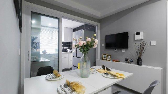 93平二居室内敛与张扬，质朴与时尚，空间中多种极致的碰撞