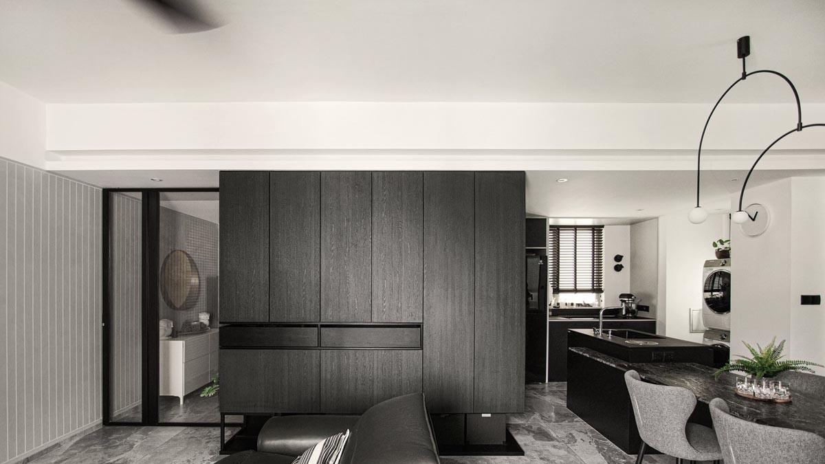 30岁一人独居73㎡，全屋黑白灰装出高级感，两点一线的生活很充实