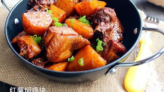 羊肉|红薯焖鸡块你吃过吗？比土豆炖鸡肉好吃多了
