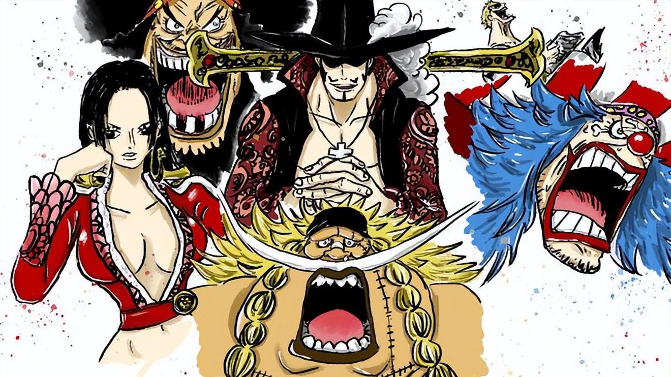 鹰眼|海贼王1056话情报：四皇巴基给海军制定悬赏，鹰眼和老沙加入！