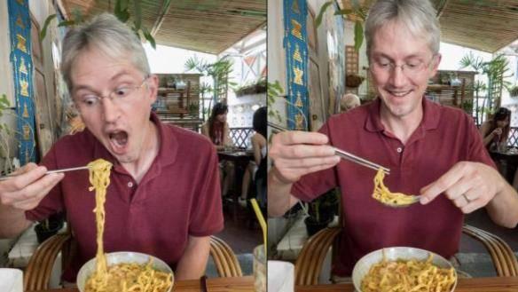 老外初来乍到，大多数称自己在中国吃饭吃不饱，不会用筷子尴尬了