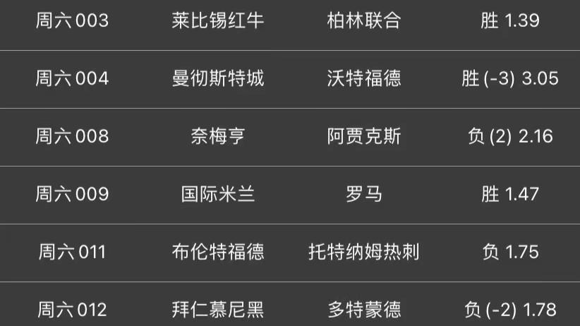 教练|今日竞彩高倍单分享
