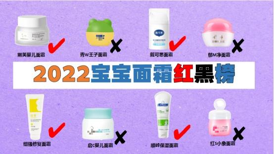 面霜 2022年宝宝面霜红黑榜！青蛙王子用完泛红，启初竟含防腐剂，避雷