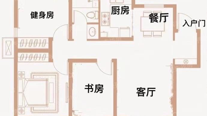 楼房风水：请看下我家户型，灶台隔墙对着马桶问题大吗？怎么办？