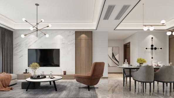 126平现代三居室，在沉稳中又不失活泼