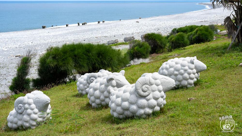 花莲|吉野石羊，这条花莲海岸步道景色很美，可爱石羊好萌好可爱！