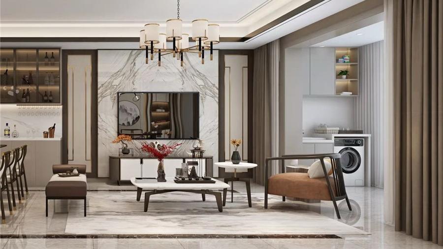 2022年装修流行这样装了，轻奢中带着新中式风格，简约又奢华！