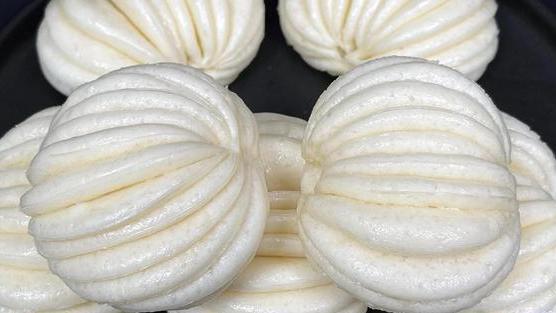 豆沙|蒸花卷，记住别发2次面，告诉你更简单的方法，松软白净好看好吃