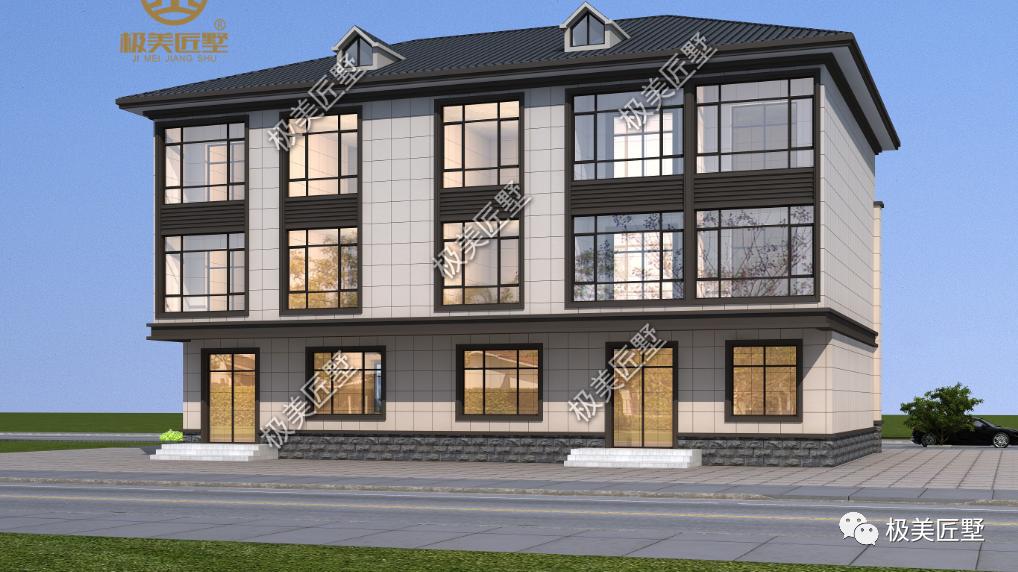 双拼还能这样建，餐厨独立在一层，非常适宜居住生活