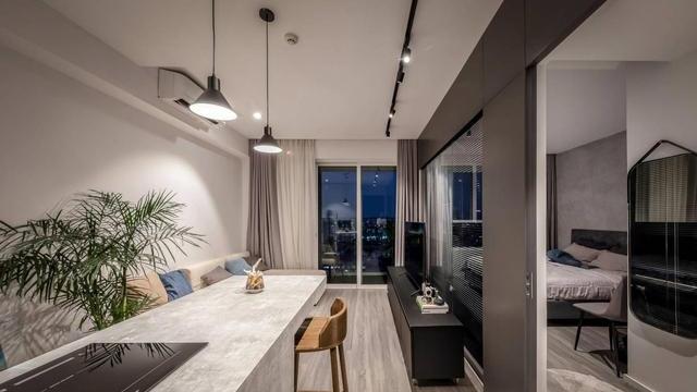 45年轻人想要的装修效果，一中一西2个厨房，生活简单又有品位