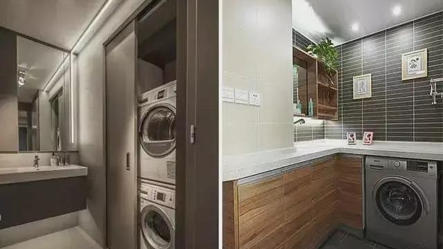 洗衣机放这里方便又不占地儿，一般人根本想不到